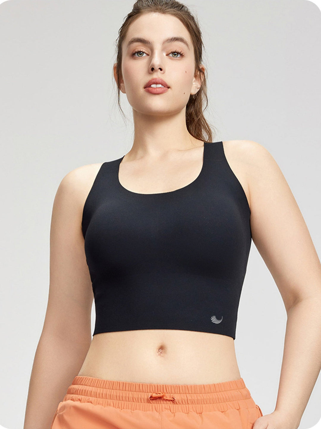 Bequemer Plus Size Sport-BH mit Crossback-Design und seitlicher Stütze für perfekten Halt