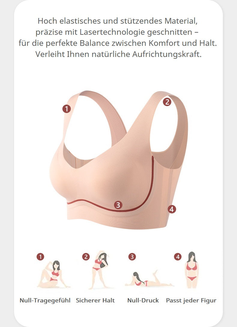 BH ohne Bügel, gefüttert Bustier Komfortable