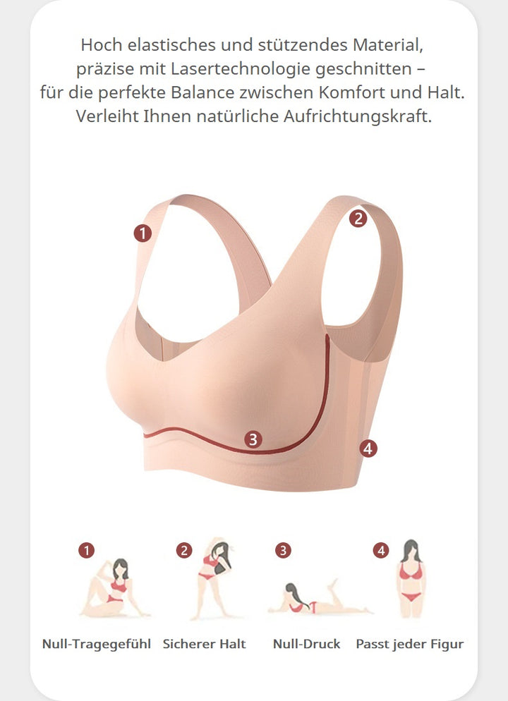 BH ohne Bügel, gefüttert Bustier Komfortable