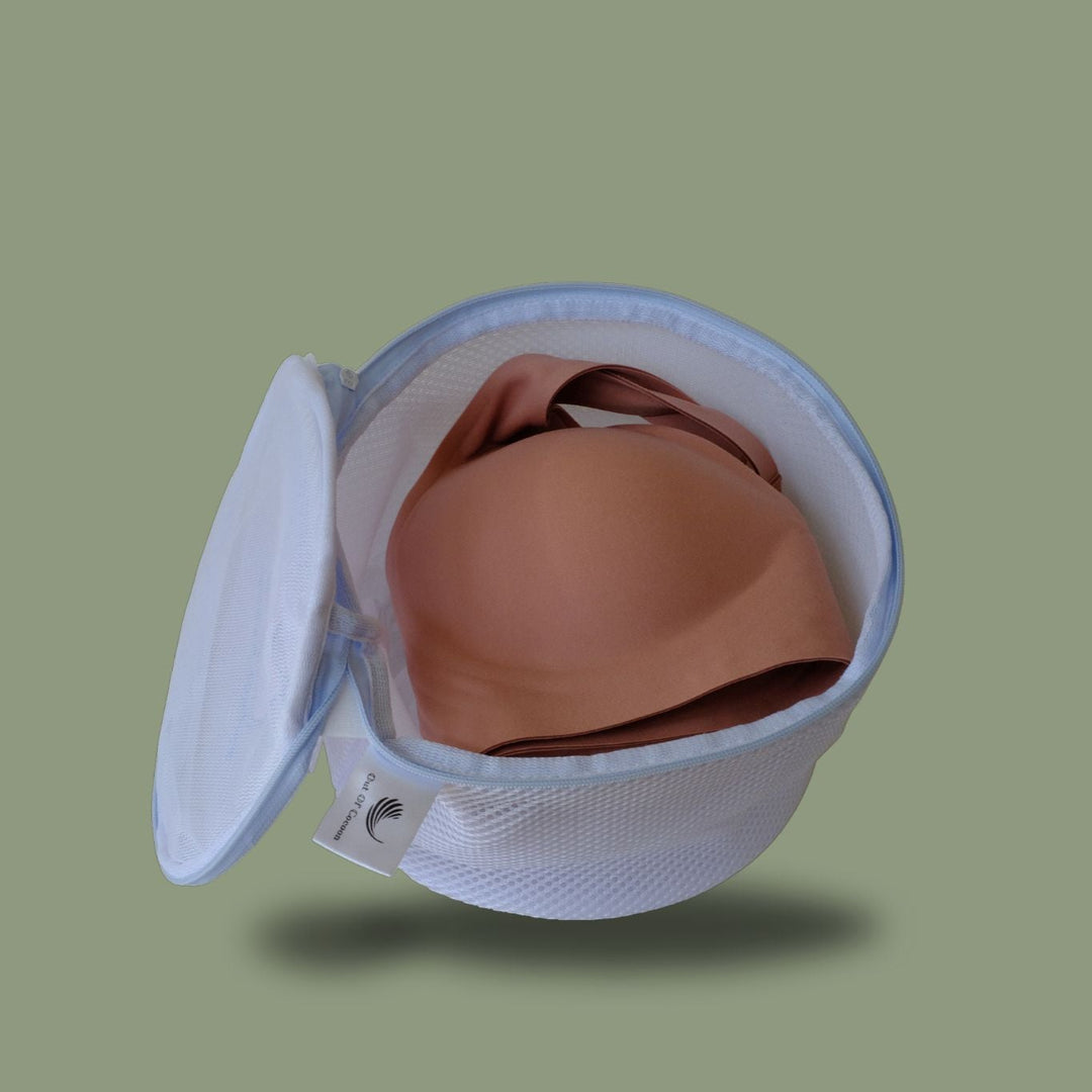 BH-Waschbeutel aus Nylon zur schonenden Maschinenwäsche von BHs und Feinwäsche, formstabil mit Auto-Lock-Reissverschluss