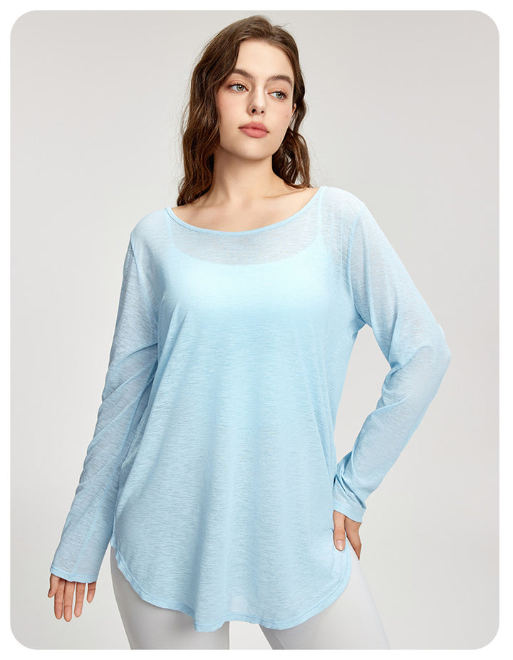 BreezeFit Sport-Langarmshirt Damen