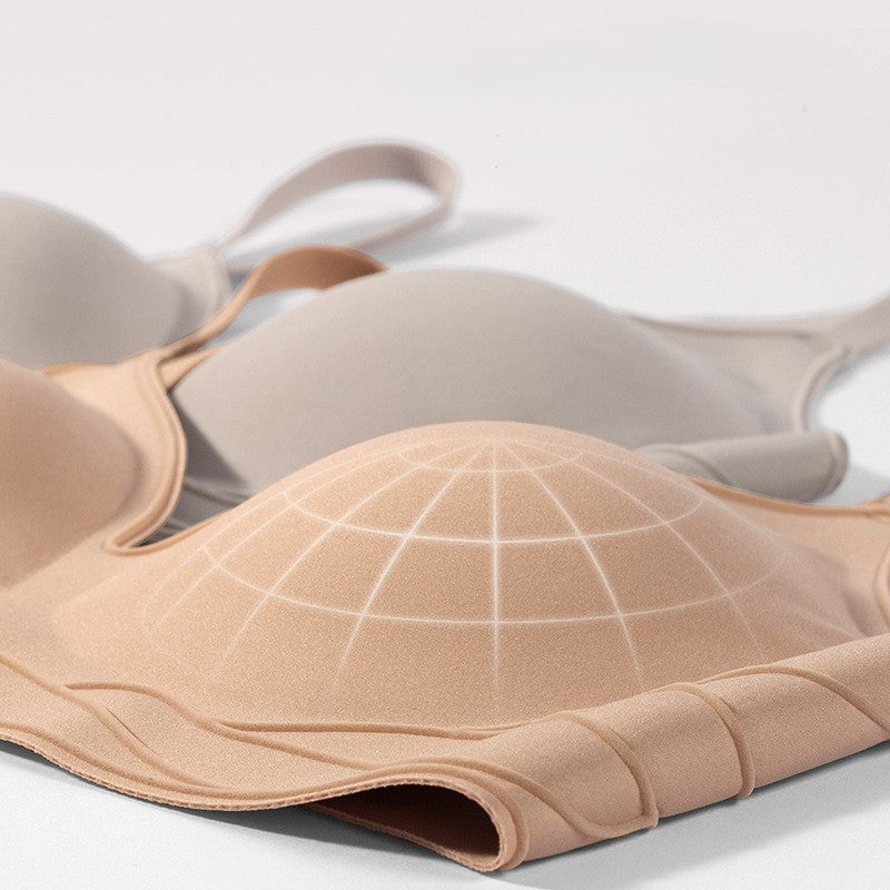 Bequemer, formender Damen-BH mit V-Ausschnitt, Push-up Effekt und nahtloser