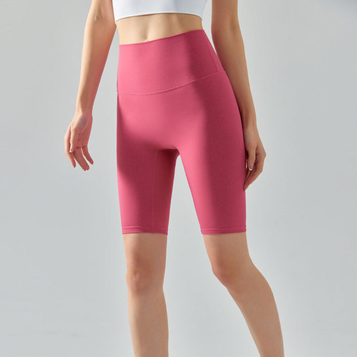 sport-radlerhose-damen-figurbetont yoga kurz hosen leggings buffer soft 