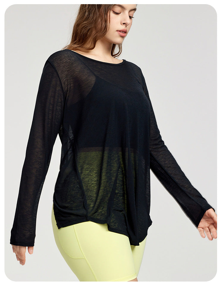 BreezeFit Sport-Langarmshirt Damen